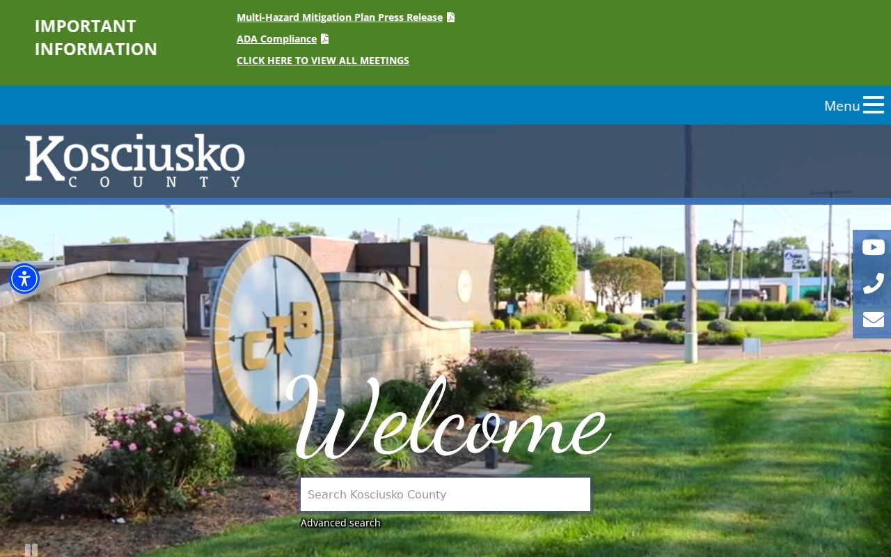 Kosciusko County court docket Justice Building information