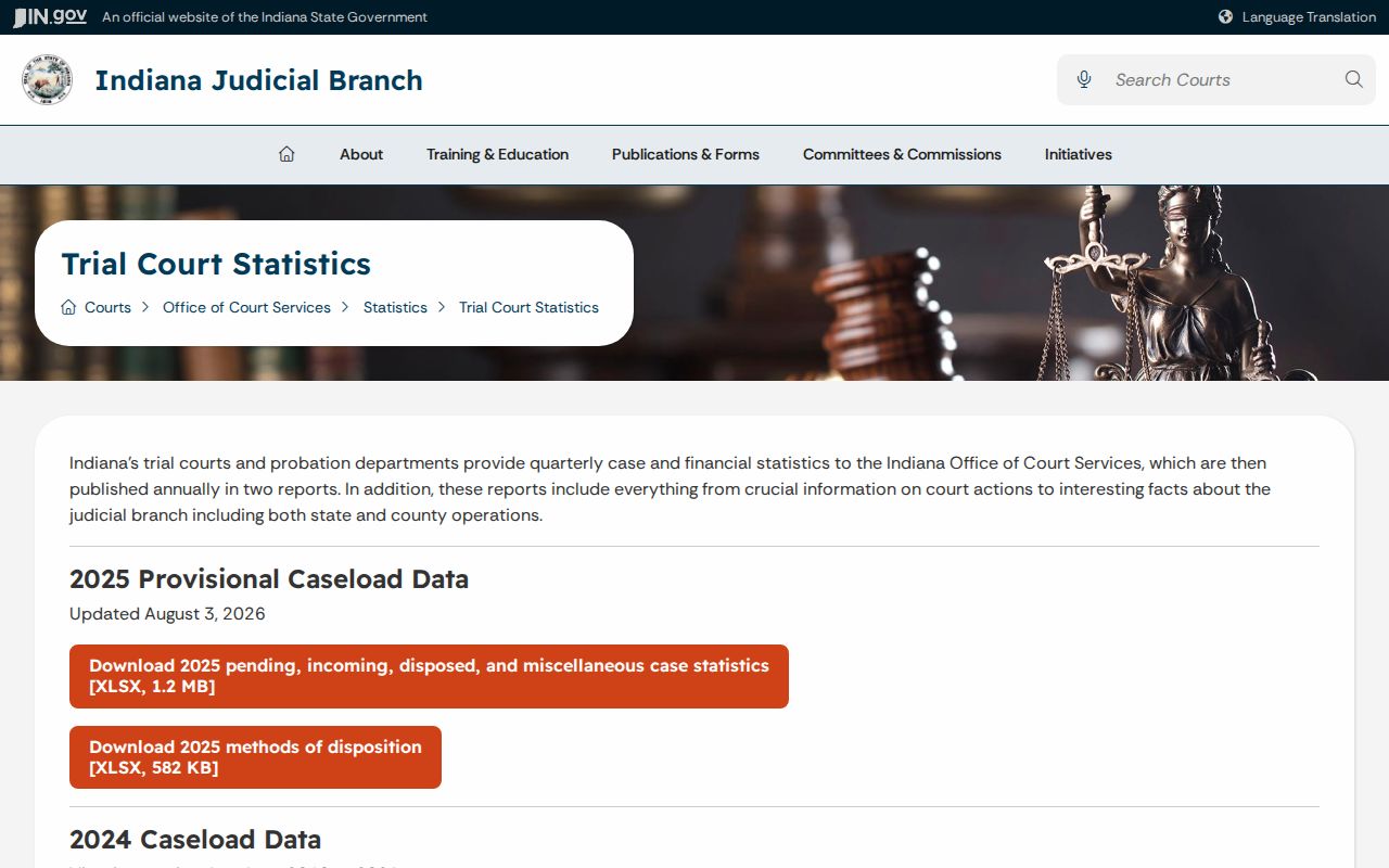Kosciusko County court docket trial court directory