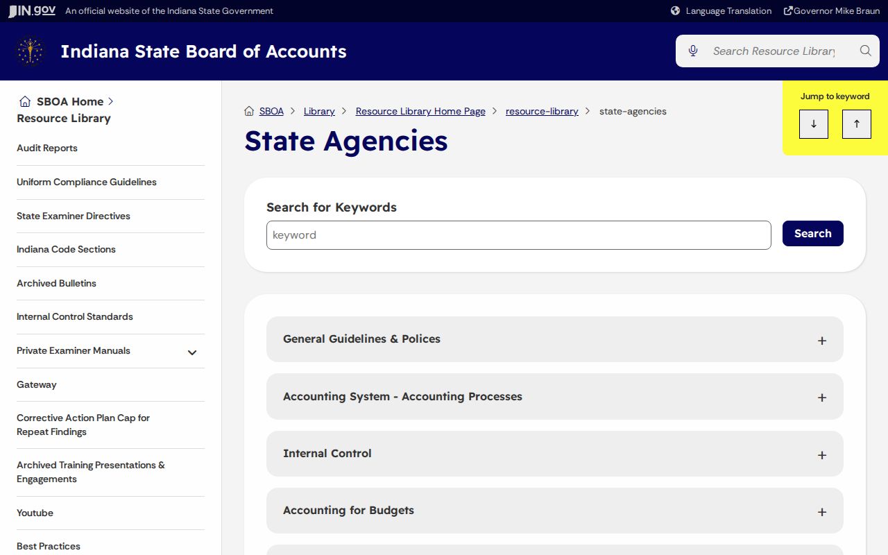 Indiana State Board of Accounts public records law summary